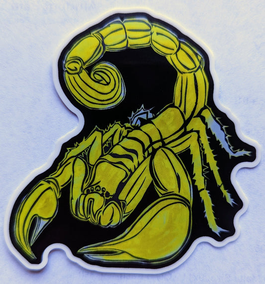 Danger Scorpion Sticker