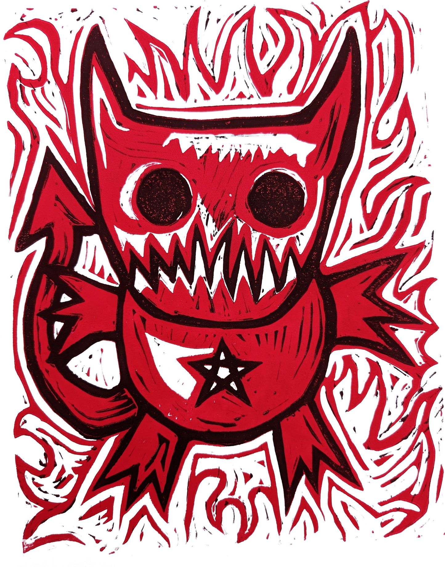 Hugs and Hellfire Sticker