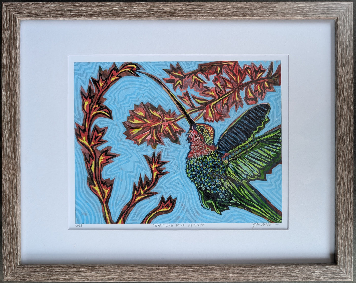 Hummingbird at Yucca