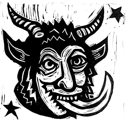 The Krampus Lick Card & Envelope