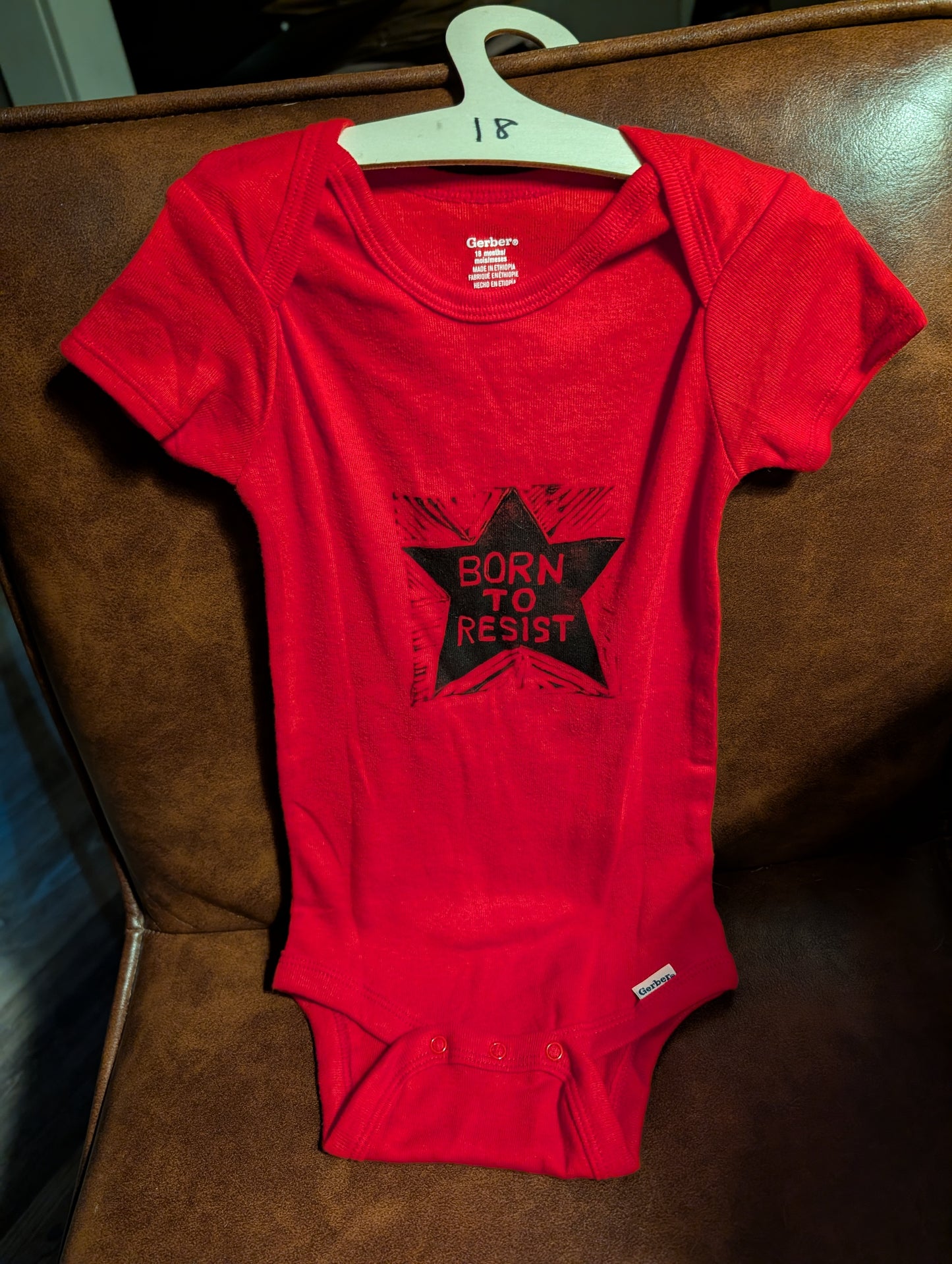 Protest Printworks BORN TO RESIST Baby Onesie