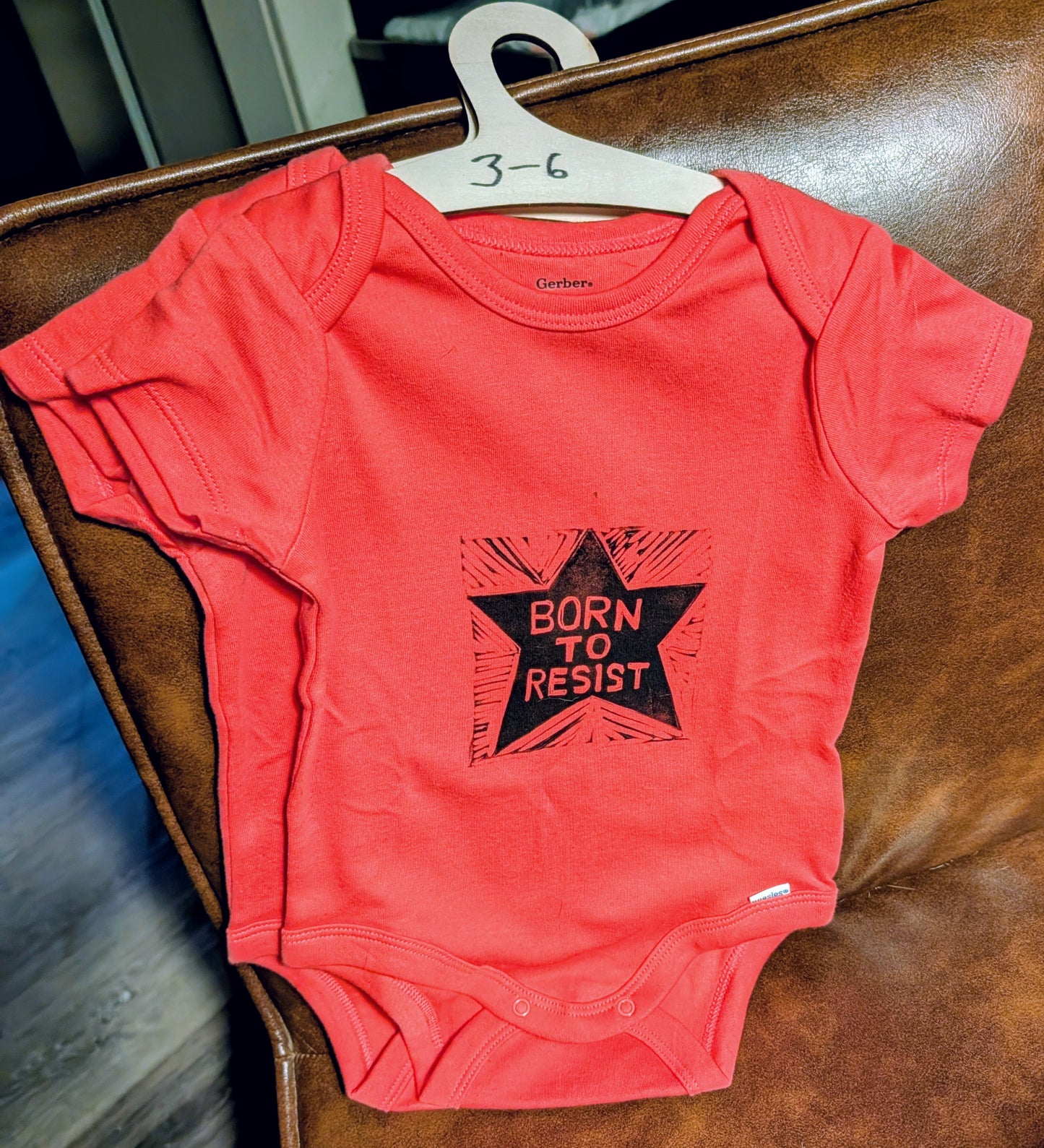 Protest Printworks BORN TO RESIST Baby Onesie