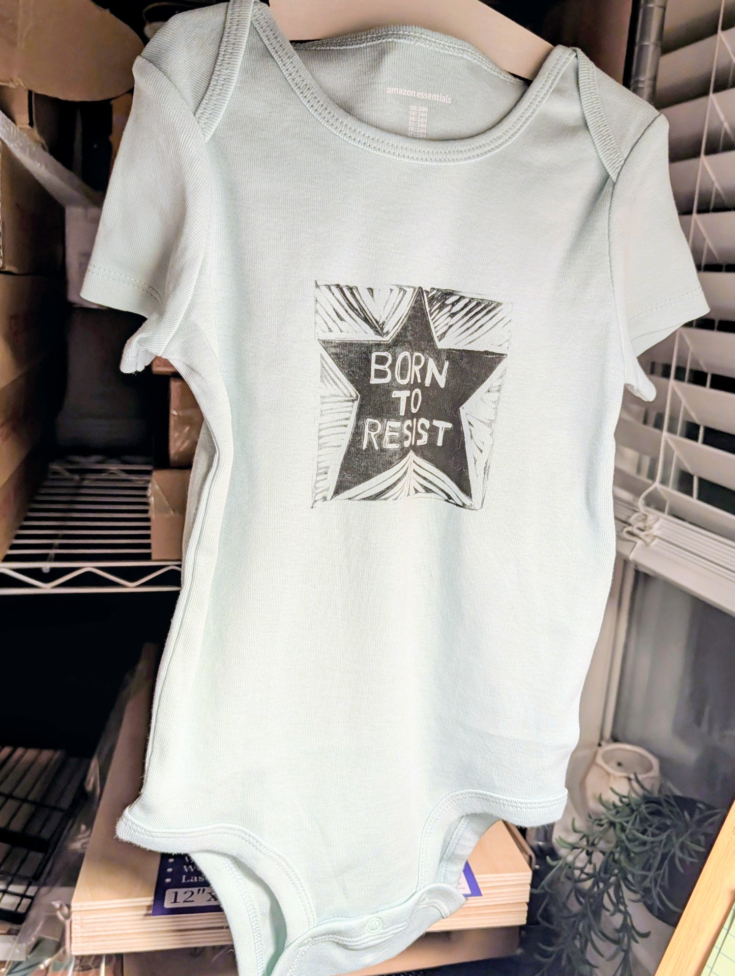 Protest Printworks BORN TO RESIST Baby Onesie