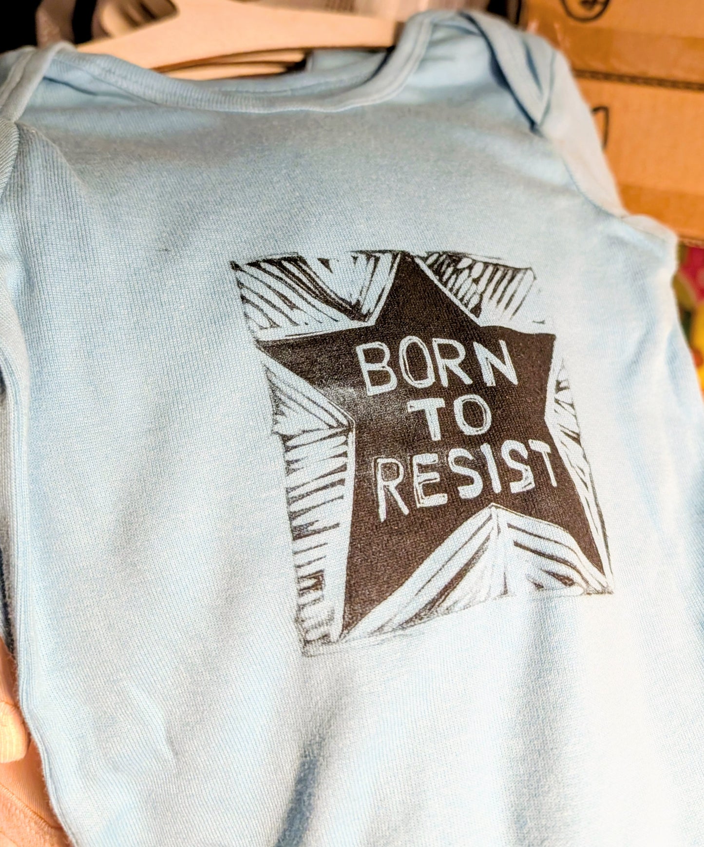 Protest Printworks BORN TO RESIST Baby Onesie