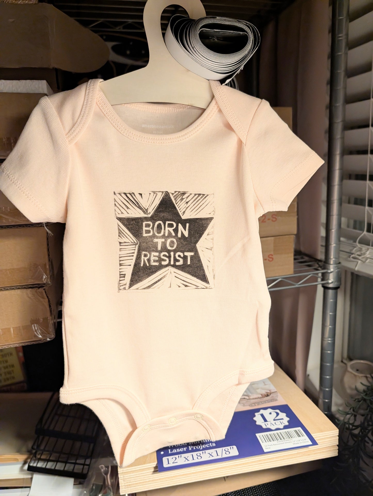 Protest Printworks BORN TO RESIST Baby Onesie