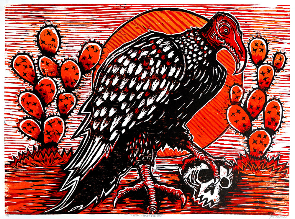 Texas Turkey Vulture Belt Buckle