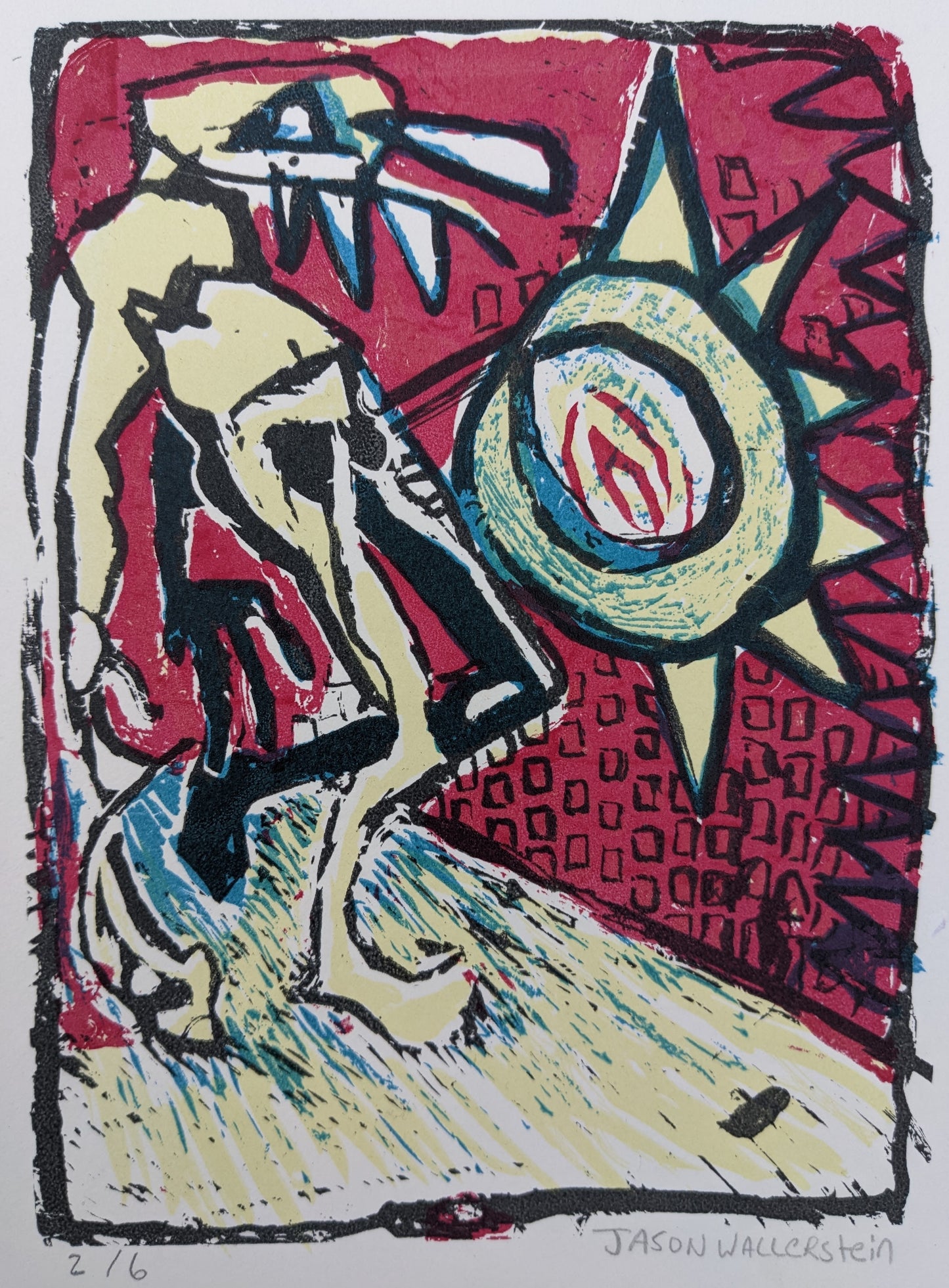 Red Screenprint -Untitled