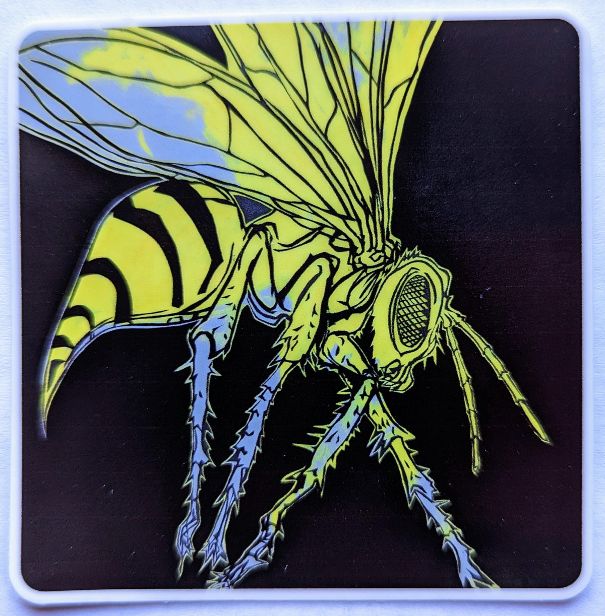 Wesp Sticker Danger Wasp Sticker – Brunky