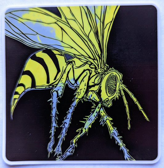 Danger Wasp Sticker